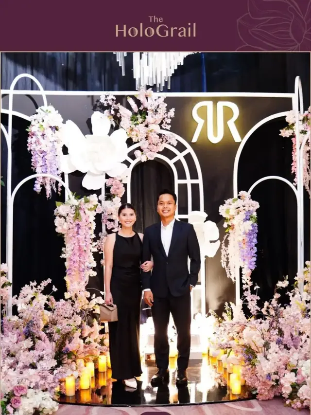 Potret elegan Anthony Ginting dan Mitzi Abigail di resepsi kedua Rian Ardianto dan Ribka Sugiarto (credit: instagram/mitziabigail)