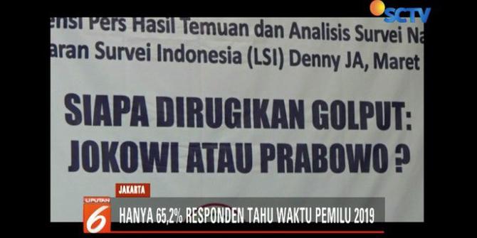 Survei LSI Prediksi Golput Pemilu 2019 Meningkat