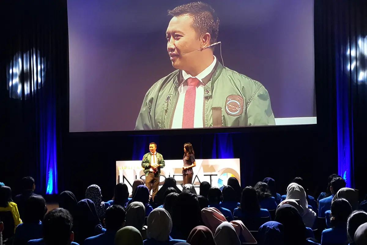 Menteri Pemuda dan Olahraga (Menpora), Imam Nahrawi saat menjadi pembicara di acara INSPIRATO