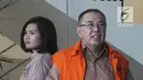 Cagub Sulawesi Utara Asrun usai menjalani pemeriksaan lanjutan di KPK, Jakarta, Selasa (22/5). Asrun diperiksa sebagai tersangka untuk melengkapi berkas keterkaiatan suap pengadaan barang dan jasa tahun 2017-2018 di Kota Kendari. (Merdeka.com/Dwi Narwoko)