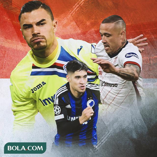 Ilustrasi - Emil Audero, Radja Nainggolan, Kevin Diks