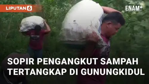 VIDEO: Viral Sopir Pengangkut Sampah yang Buang Sembarangan Tertangkap di Gunungkidul