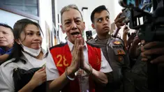Musisi Fariz Roestam Moenaf alias Fariz RM usai mengikuti sidang lanjutan di Pengadilan Negeri Jakarta Selatan pada Senin (11/8/2025). (KapanLagi.com/Budy Santoso)