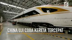 Kereta Fuxing didaulat menjadi kereta terpanjang dan tercepat. Dengan kecepatan 350 km/jam.