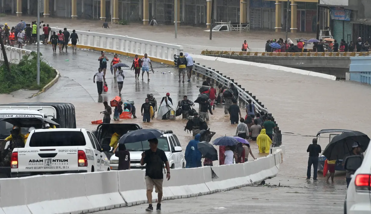 Badai ini menyebabkan pemadaman listrik massal. (Francisco ROBLES/AFP)