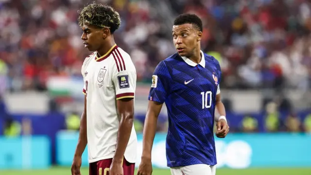 Lamine Yamal, Kylian Mbappe