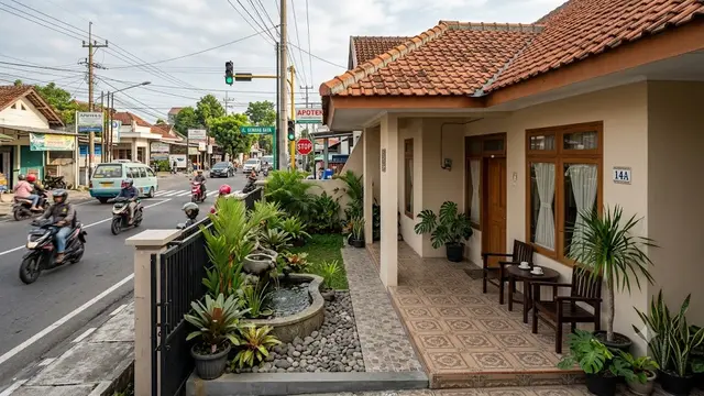 Inspirasi Teras Rumah Dekat Lampu Merah