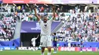 Striker Irak Aymen Hussein cetak 2 gol saat melawan Jepang pada laga kedua grup D Piala Asia 2023 (AFP)