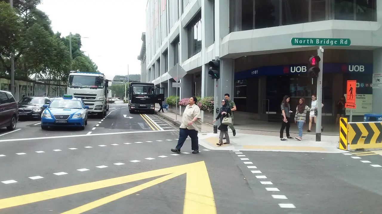 Salah satu sudut jalan di Singapura. (Liputan6.com/Anri Syaiful)