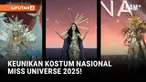 Ajang Miss Universe 2025 menghadirkan National Costume Show di Nonthaburi, Thailand, dengan 122 finalis berjalan di panggung mengenakan kostum penuh warna yang mewakili negara masing-masing.