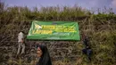 Bencana semburan lumpur Lapindo di Porong, Sidorajo, belum berakhir. Pada Kamis 29 Mei 2025, bencana ini resmi berusia 19 tahun. (JUNI KRISWANTO/AFP)