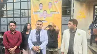 Pengurus Pusat Angkatan Muda Majelis Dakwah Islamiyah (PP AM-MDI) Sandri Rumanama usai Forum Group Disccussion (FGD) soal penanganan distribusi gas 3 kg di Jakarta, Rabu (12/2/2025).
