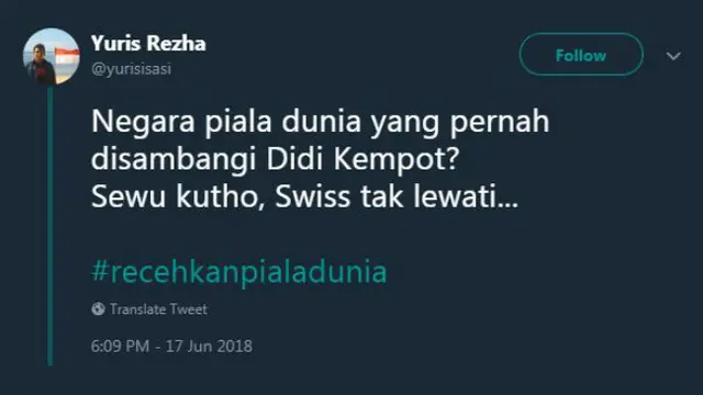 Mulai dari analisis pertandingan yang serius sampai gojekan-gojekan, semua menjadi bahasan warganet di media sosial.