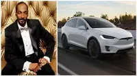 Snoop Dogg pamer mobil baru, sebuah Tesla Model X (Foto: Istimewa)
