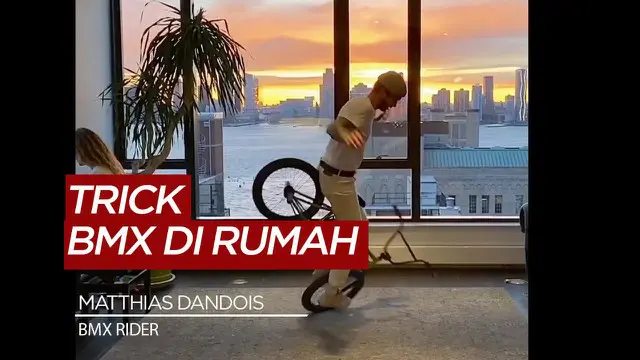 Berita Video Karantina Akibat Virus Corona, Rider BMX ini Tetap Kreatif