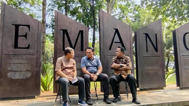 Pramono Anung-Rano Karno bertemu dengan mantan Gubernur DKI Jakarta, Basuki Tjahaja Purnama alias Ahok di Taman Semanggi, Jakarta Pusat pada Kamis (19/9/2024).