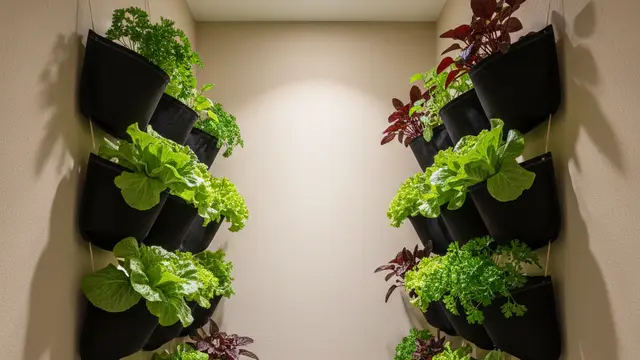 Desain Kebun Sayur Mini di Lorong Rumah by gemini