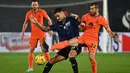 Sementara Atalanta mampu memperkecil ketertinggalan menjadi 2-1 berkat gol Gianluca Scamacca. (Isabella BONOTTO / AFP)