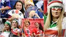 Berikut ini wanita-wanita cantik asal Benua Asia yang mewarnai Piala Dunia 2018 di Rusia. (Foto-foto Kolase AFP)