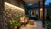 8 Inspirasi Teras dengan Lampu Dinding Warm White, Terlihat Mewah dan Menenangkan