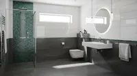 7 Kombinasi Tiga Warna Keramik Kamar Mandi yang Bikin Ruangan Terlihat Mewah dan Modern