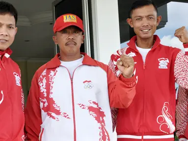 Citizen6, Sidoarjo: Brigadir jenderal TNI (Mar) A.Faridz Woshington mengucapkan selamat dan rasa bangga atas prestasi yang telah dicapai oleh para atlet. (Pengirim: Budi Abdillah)