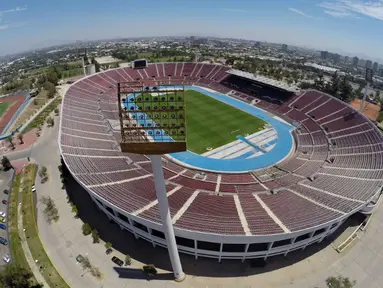 Penampakan National Stadium yang akan digunakan untuk pagelaran Copa Amerika 2015 di Chili, Selasa (21/04/2015). Sumber : AFP