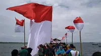Setelah dua tahun sepi, perayaan HUT kemerdekaan RI di pulau perbatasan Indonesia-Singapura, di kecamatan Belakang Padang, Kota Batam, akan kembali digelar secara meriah. (Liputan6.com/ Ajang Nurdin)