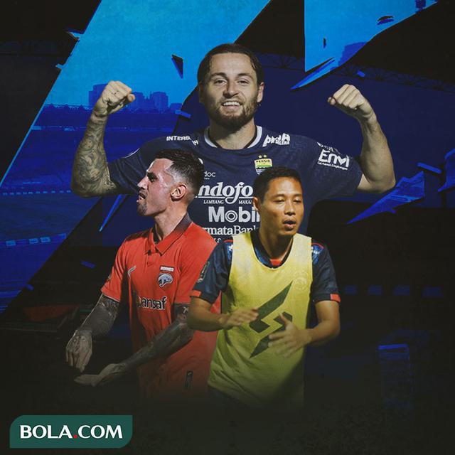 Liga 1 - Marc Klok, Stefano Lilipaly, Evan Dimas