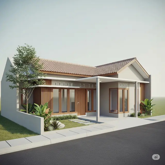 6 Desain Rumah Sederhana Tapi Nyaman Untuk Gaji UMR, Modelnya Modern dan Indah