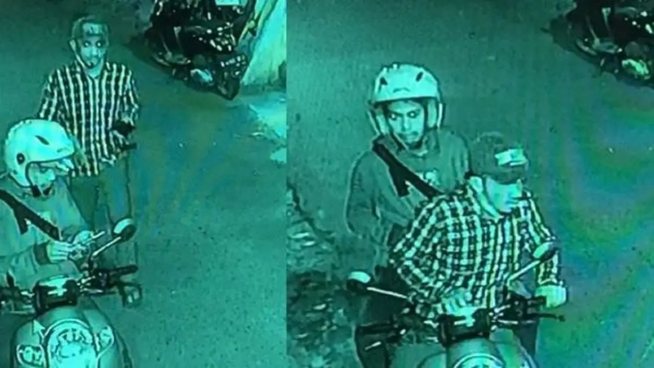 Aksi pencurian motor yang terjadi di Asrama Polri Palmerah Jakarta Barat (Istimewa)