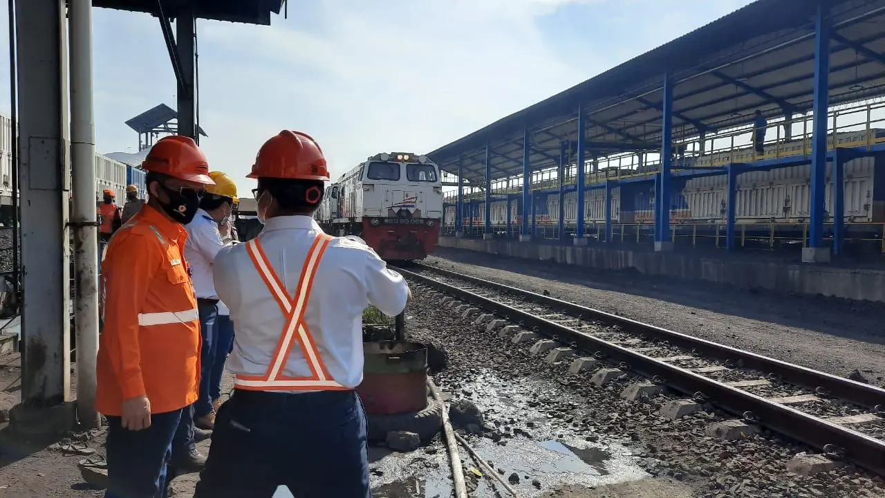 Stasiun Bongkar Batu Bara Kertapati, Palembang. (Dok KAI)
