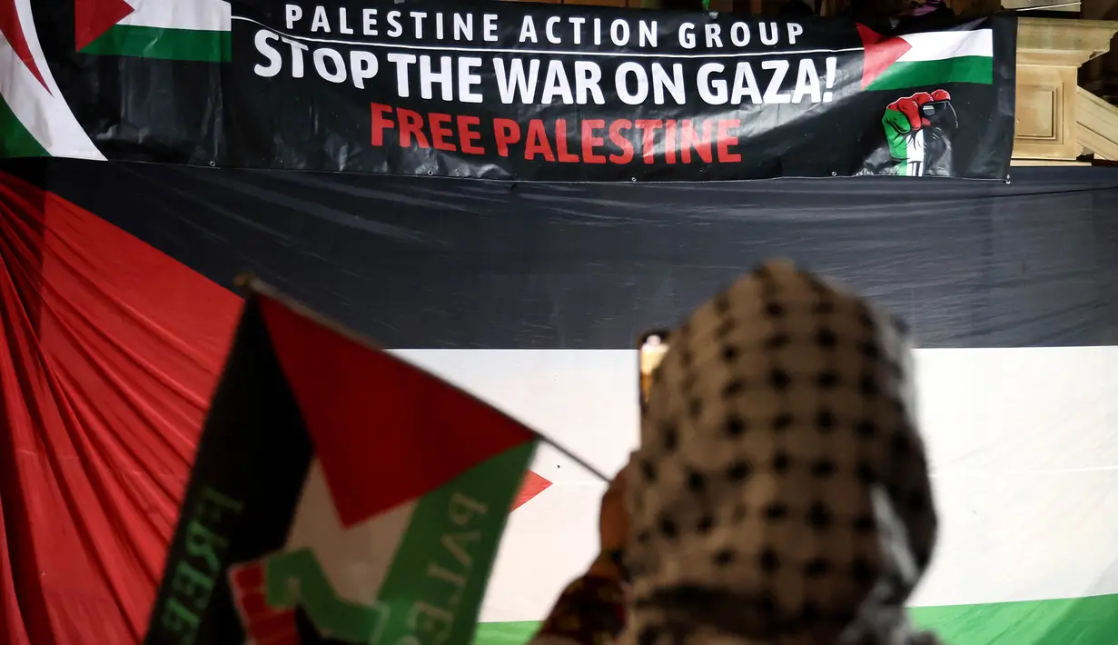 Nakba mengacu pada nasib warga Palestina yang kehilangan tanah kelahirannya akibat konflik atau perang Arab-Israel yang terjadi pada tahun 1948. (DAVID GRAY/AFP)