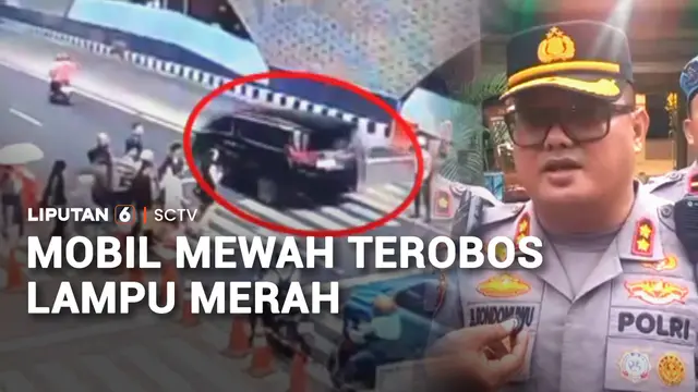 Mobil Mewah Terobos Lampu Merah