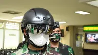 Helm Canggih TNI Cegah Covid-19, Mampu Deteksi Suhu Tubuh Jarak 10 Meter