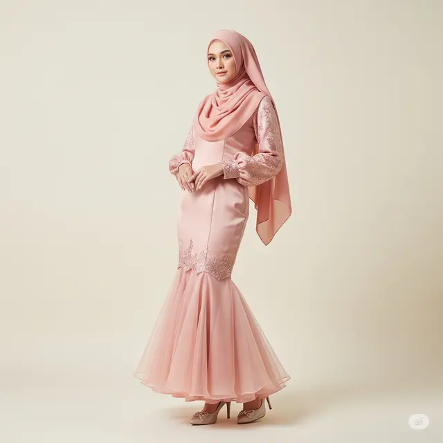 9 Model Gamis Brokat Duyung Lengan Balon Terbaru yang Memukau: Elegan, Modern, dan Cocok untuk Berbagai Acara