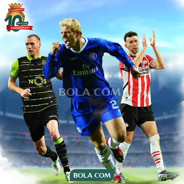 Artikel 10 Tahun Bola.com - Jeremy Mathieu, Eidur Gudjohnsen, Ivan Perisic