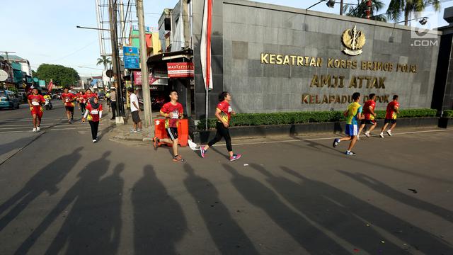 Rayakan HUT ke-72, Begini Keseruan Lomba Lari Brimob Run 2017