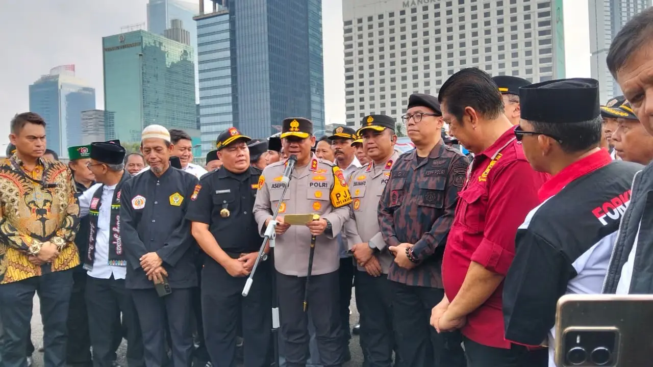 Apel siaga kamtibmas “Jaga Jakarta” yang dipimpin langsung oleh Kapolda Metro Jaya Irjen Pol Asep Edi Suheri (Liputan6.com/Ady Anugrahadi)