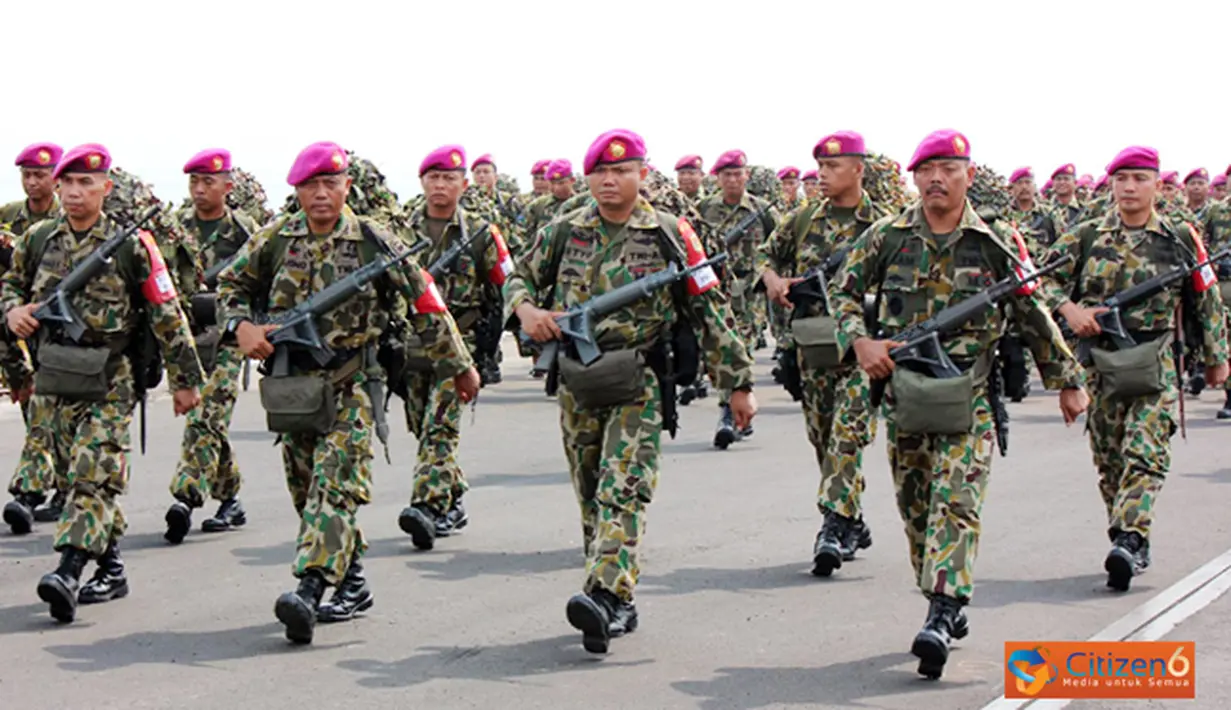 Citizen6, Surabaya: Dalam Latihan Gabungan TNI tahun 2012 ini, Korps Marinir melibatkan 880 prajurit dari Pasmar-1 dan material tempur Korps Marinir. (Pengirim: Budi Abdillah). 