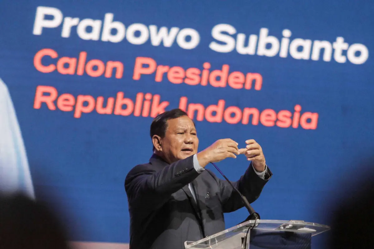 Prabowo Subianto Sampaikan Pandangan di Forum Trimegah Political and Economic Outlook 2024