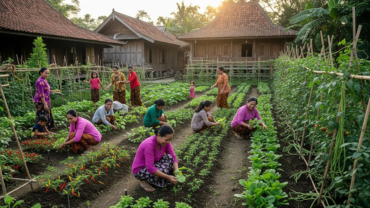 Ide Kebun Sayur untuk Ibu-ibu di Desa Budaya, Angkat Kearifan Lokal dan Perkuat Ketahanan Pangan