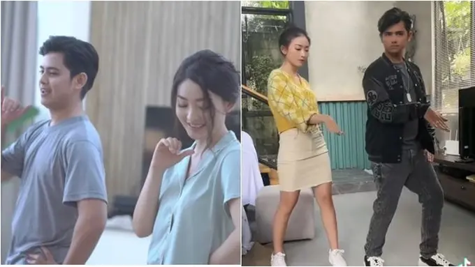 6 Potret Natasha Wilona Berhasil Ajari Aliando Syarief Joget TikTok, Bikin Heboh