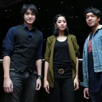 Kevin Aprilio saat preskon penggelapan uang manajemen oleh manajernya. (Deki Prayoga/Bintang.com)