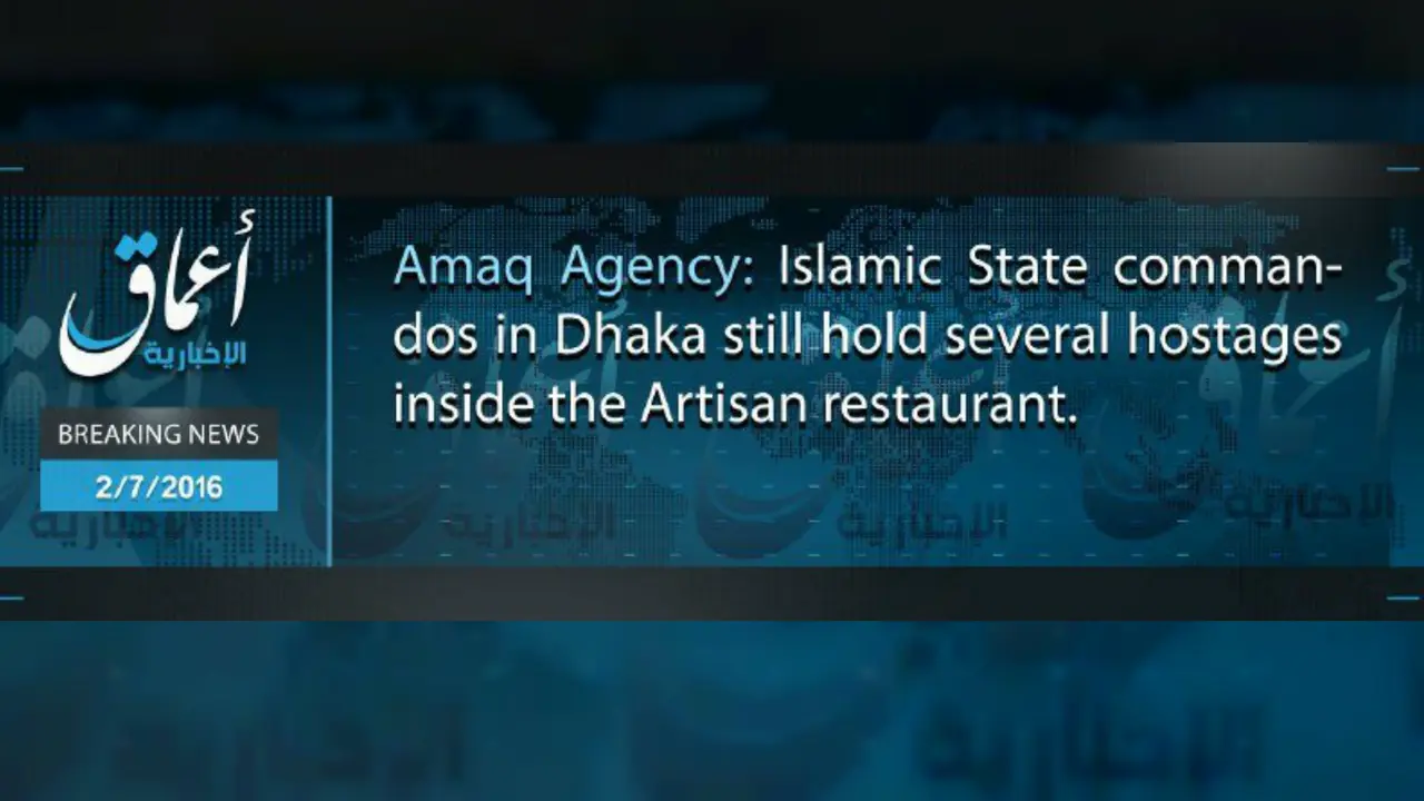 Twitter media afiliasi ISIS yang mengklaim sebagai dalang serangan ISIS. (Twitter)