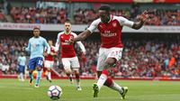Danny Welbeck telah mengoleksi tiga gol untuk Arsenal hingga pekan keempat Premier League, dan kemungkinan bertambah saat berjumpa Chelsea pada Derby London di Stamford Bridge. (AFP/Ian Kington)