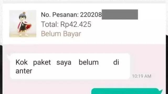Chat Kocak Penjual dan Pelanggan