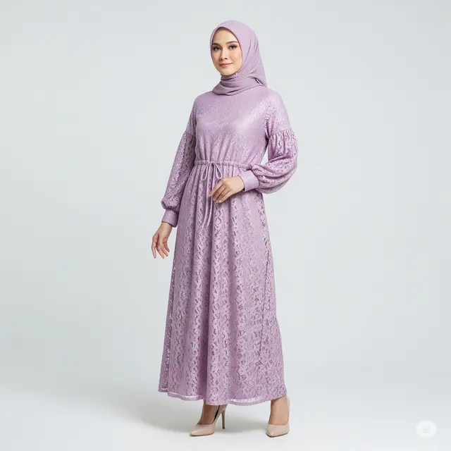 9 Baju Pesta Gamis Brokat Modern untuk Wanita Usia 40 ke Atas: Busana Pesta yang Anggun dan Elegan