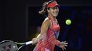 Petenis cantik asal Serbia, Ana Ivanovic saat beraksi pada Australia Open 2016 di Melbourne Park, Australia, Kamis (21/01/2016). (AFP/Paul Crock) 