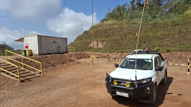 Proyek tambang emas Tujuh Bukit yang dioperasikan anak perusahaan PT Merdeka Copper Gold Tbk (MDKA) yakni PT Bumi Suksesindo. (Foto: Liputan6.com/Agustina Melani)